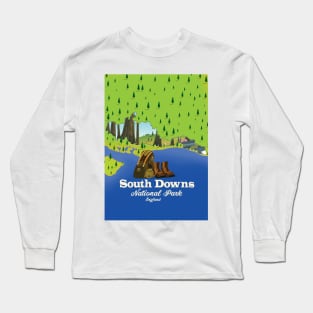 South Downs National Park England Long Sleeve T-Shirt